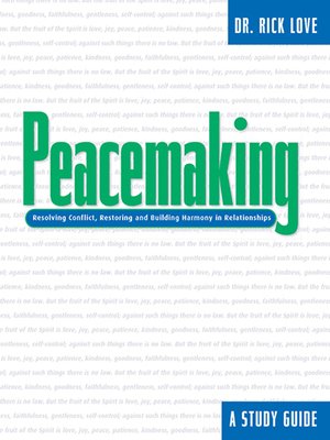 cover image of Peacemaking